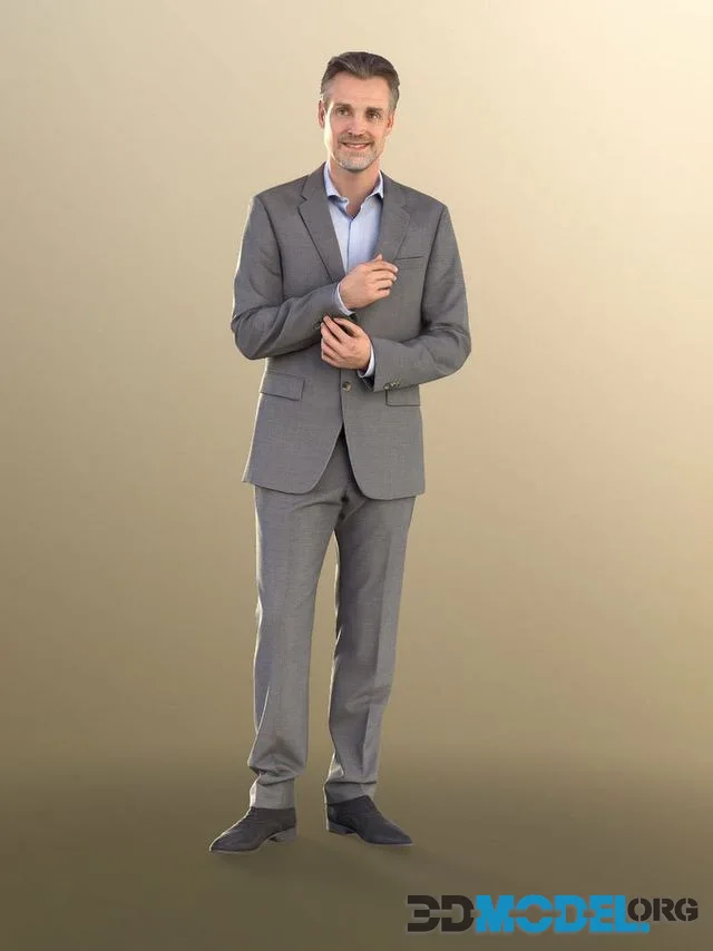 Senior Business Man in Suit (PBR)