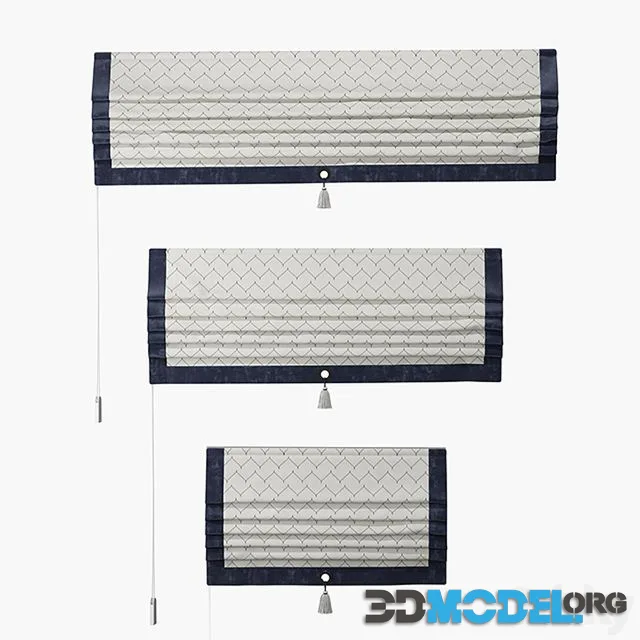 Set of straight Roman curtains TITOS