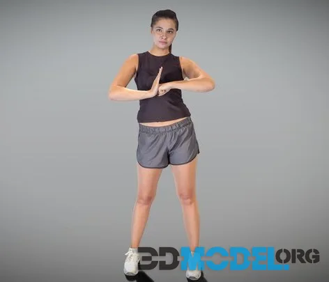 Sporty Young Woman Posing 154 (PBR)