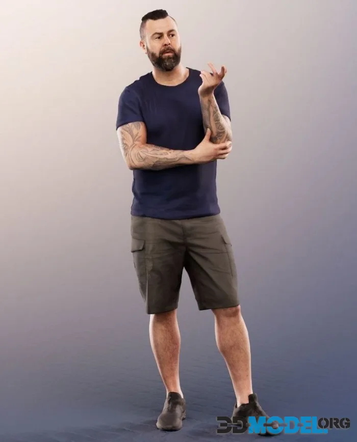 Standing Casual Man Talking (PBR)