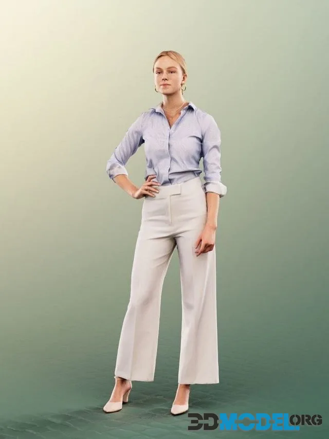 Standing Elegant Business Woman (PBR)