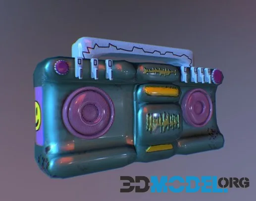 Stylised Boombox (PBR)