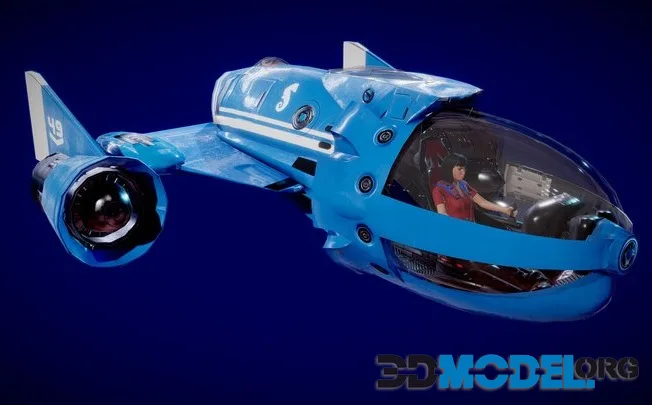 Sub W Pilot Animated (PBR)