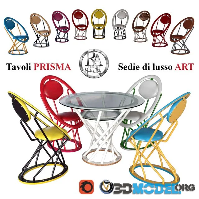 Table Prisma, chairs Art (RA-DESIGN)