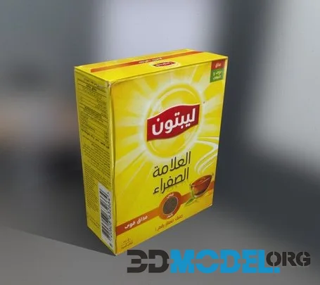 Tea Lipton Packaging Low-poly
