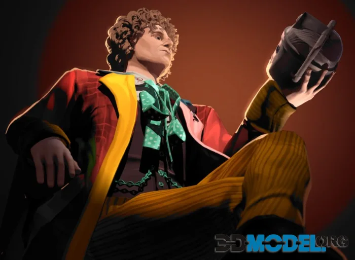The Sixth Doctor - 3D NPR Model (PBR)