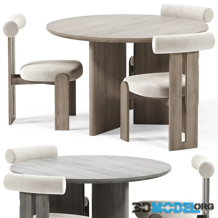 Tola Dining Chair, Trio Dining Table