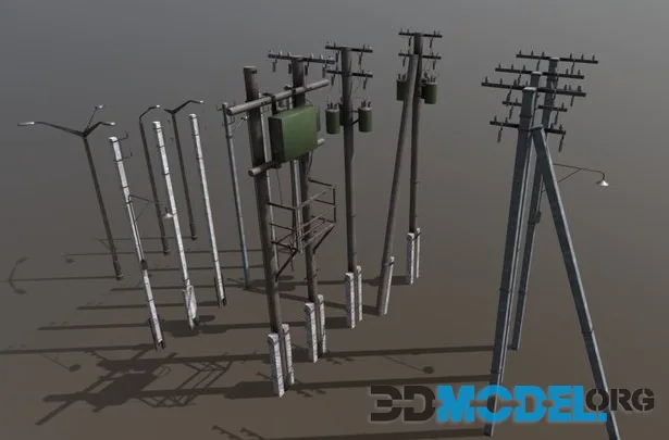 Utility Electric Poles Pack (PBR)