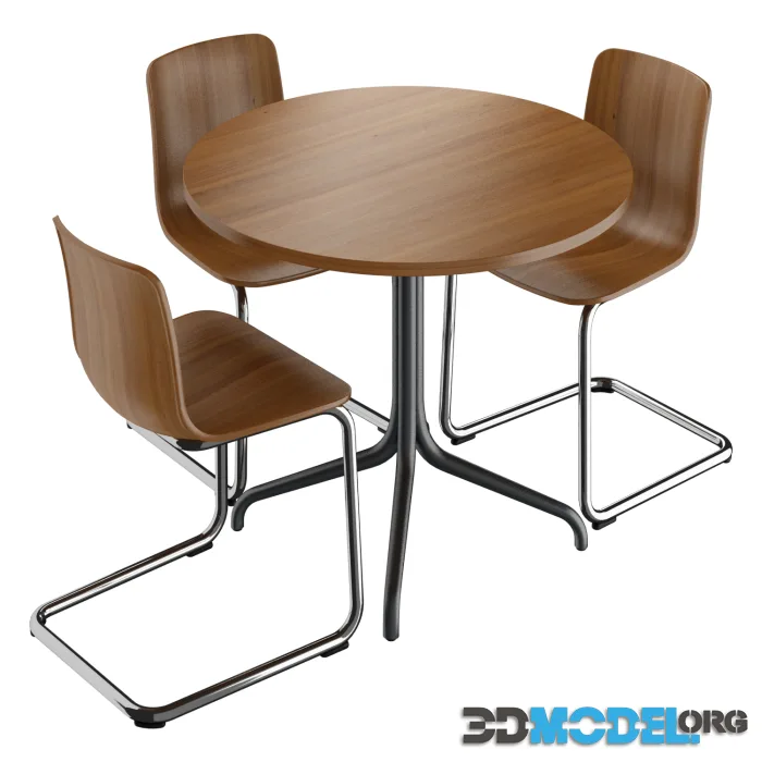 Vitra HAL Cantilever & Vitra Belleville Table (Bistro)