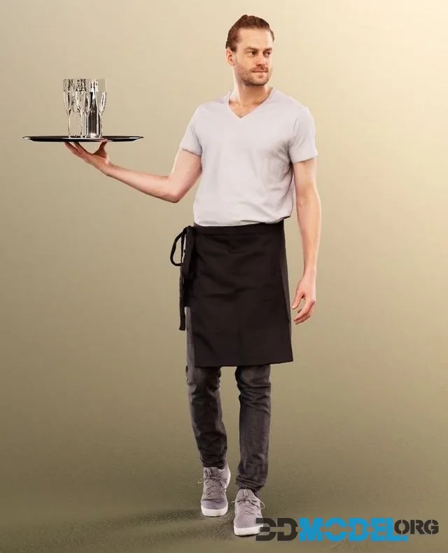 Waiter With Tray (PBR)