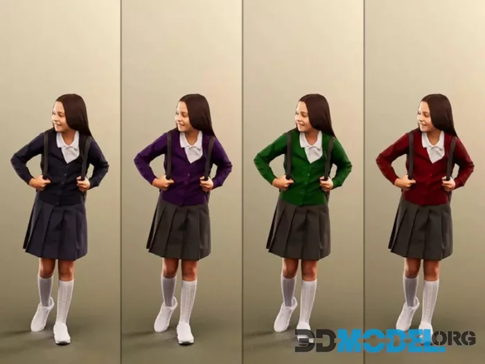 Walking Schoolgirl Backpack (PBR)