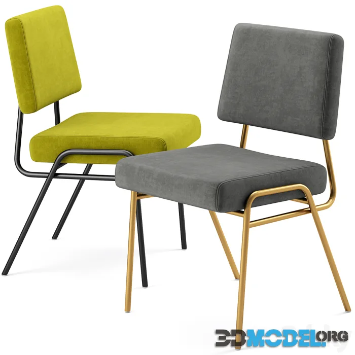 Wire Frame Upholstered Dining Chair Westelm