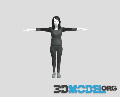 Woman T Pose (PBR)