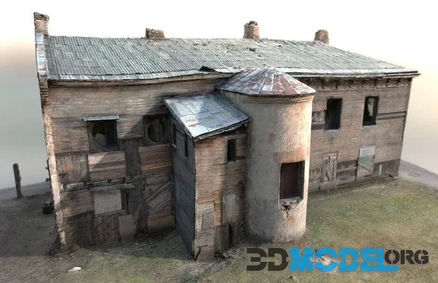 Wooden Building 2 Story (PBR)