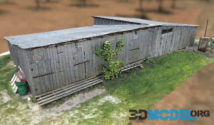 Wooden Storage House (PBR)