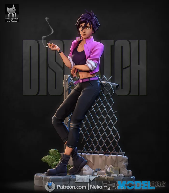 Neko Figurines - Invisigal - Dispatch Game Figure – Printable