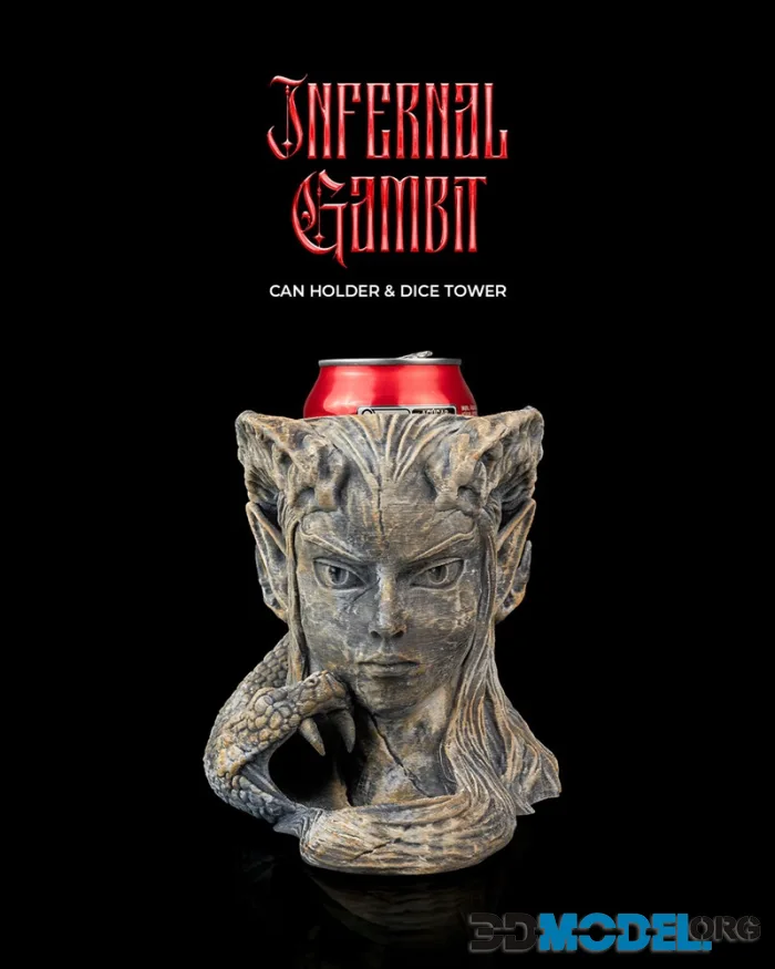 Infernal Gambit Can Holder & Dice Tower – Printable