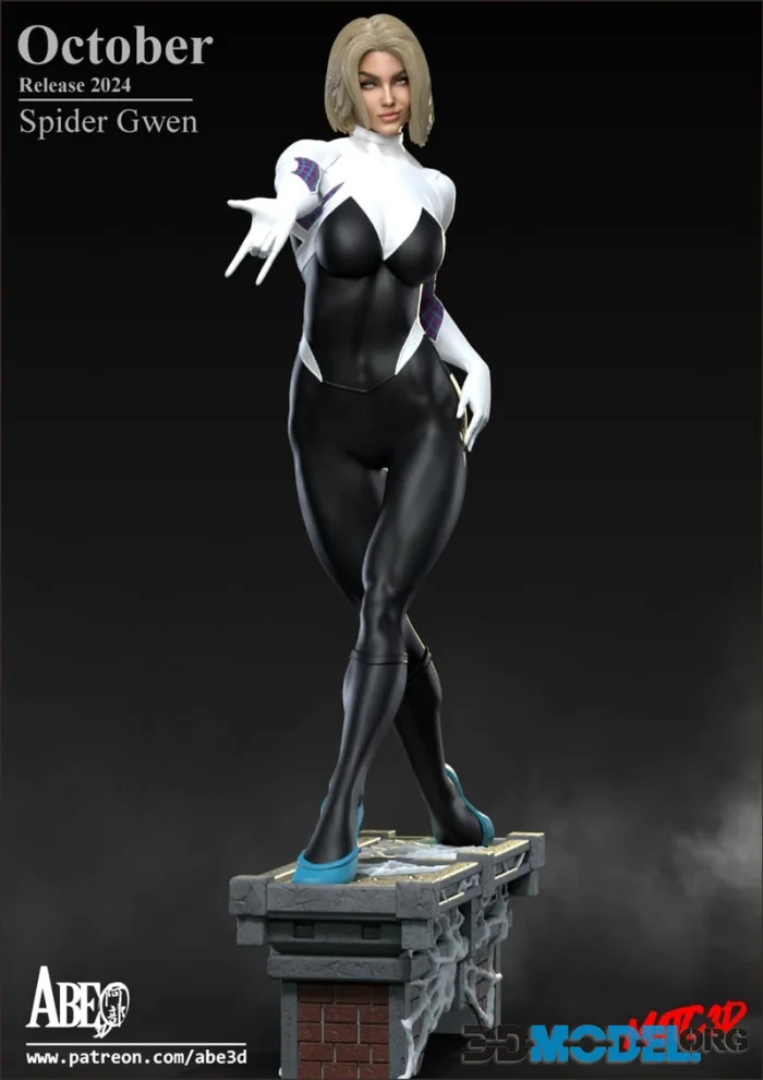Abe3D - Spider Gwen 2 – Printable