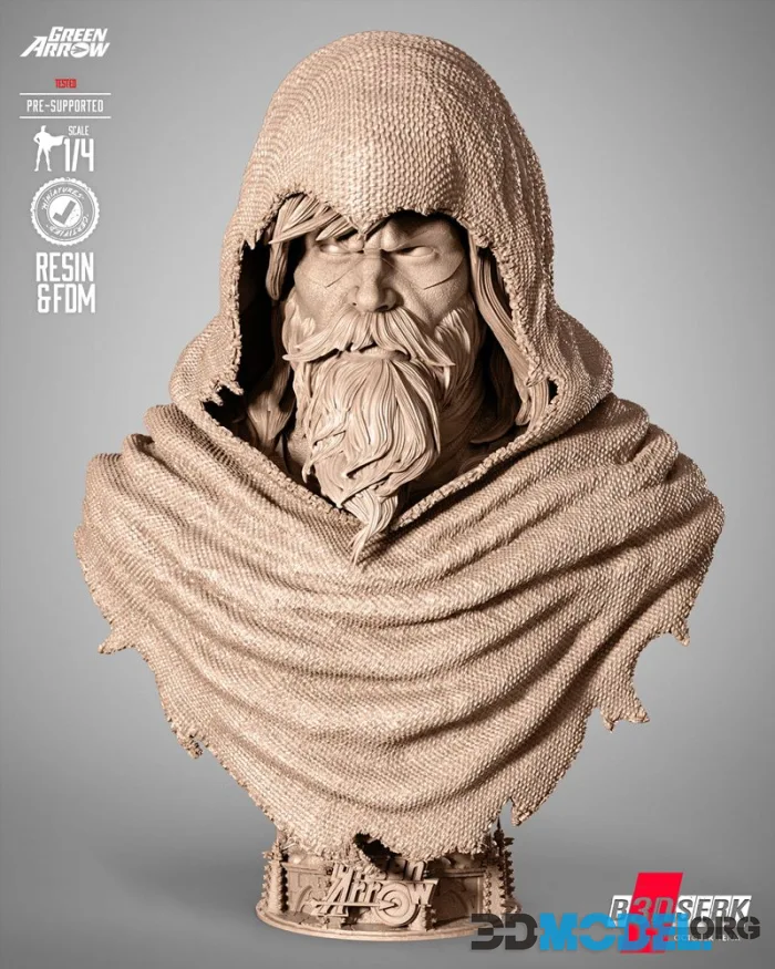 B3dserk - Green Arrow Vampire Hunter Portrait Bust – Printable