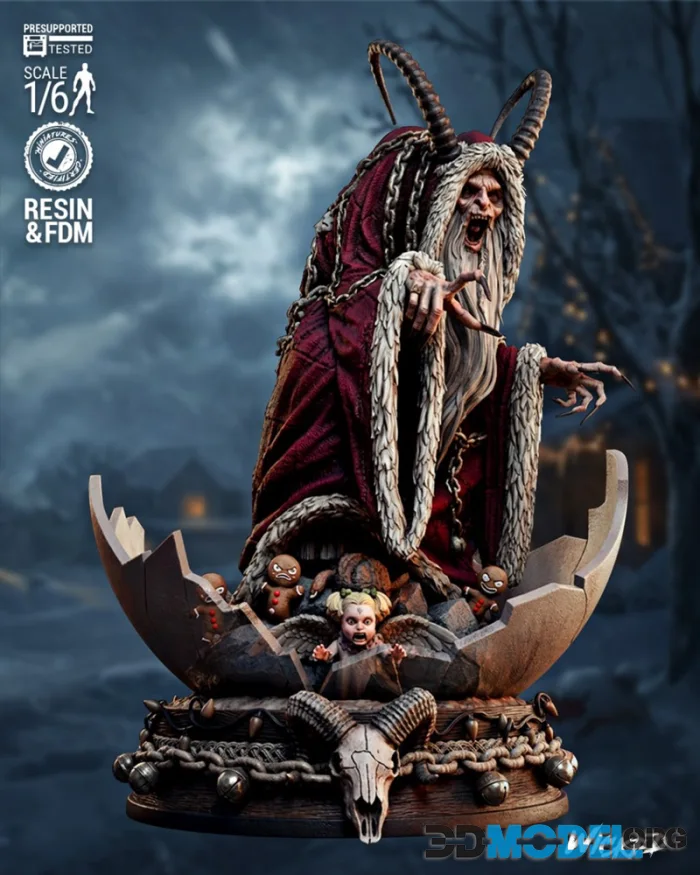 Wicked - Krampus Sculpture – Printable
