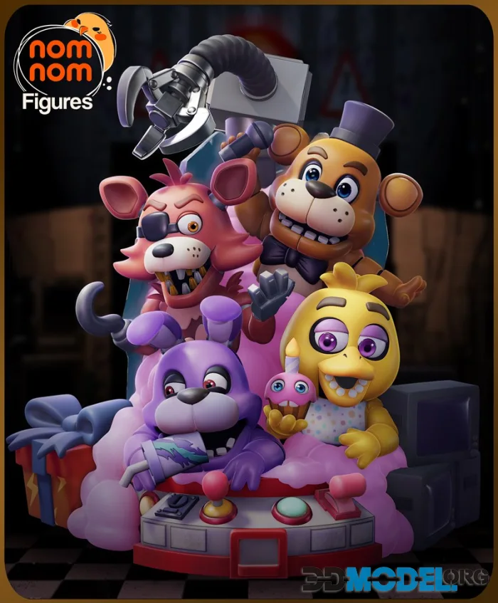 Nomnom Figures - Chibi Five Nights at Freddy's – Printable