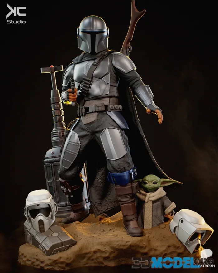 KcStudio - The Mandalorian - Star Wars Fanart – Printable