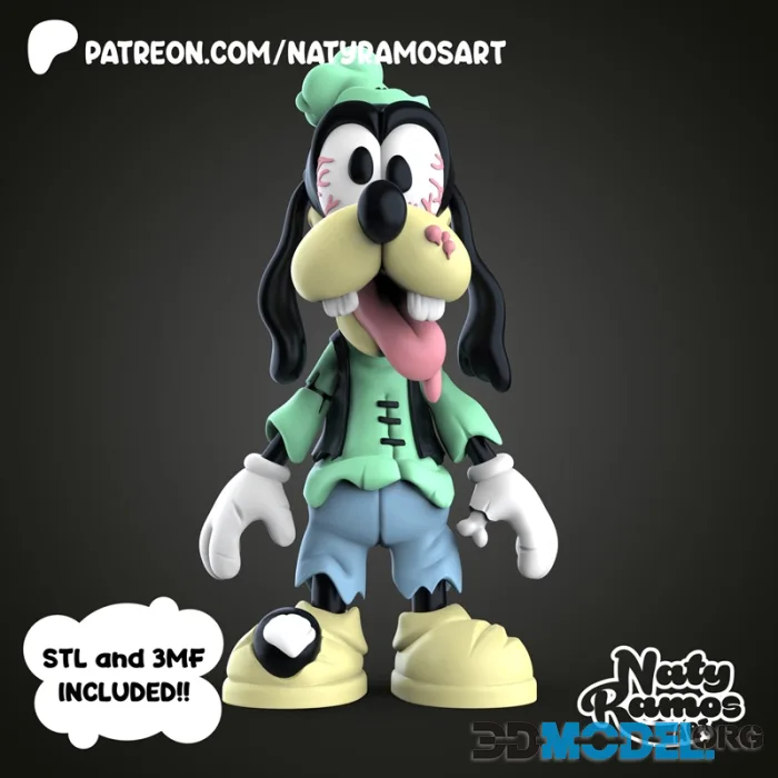 Naty Ramos - Goofy Chibi Zombie – Printable