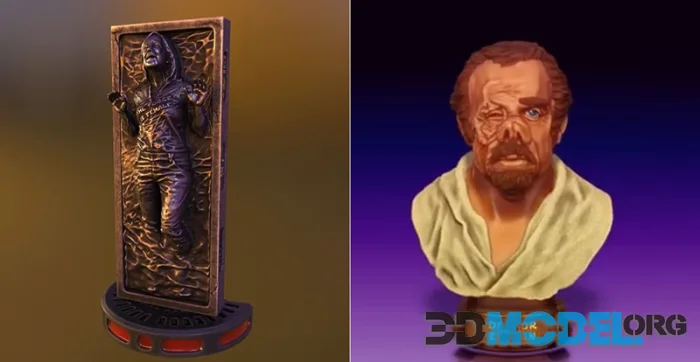 Hex3D - Doc Evazan Bust and Kennedy Carbonite – Printable