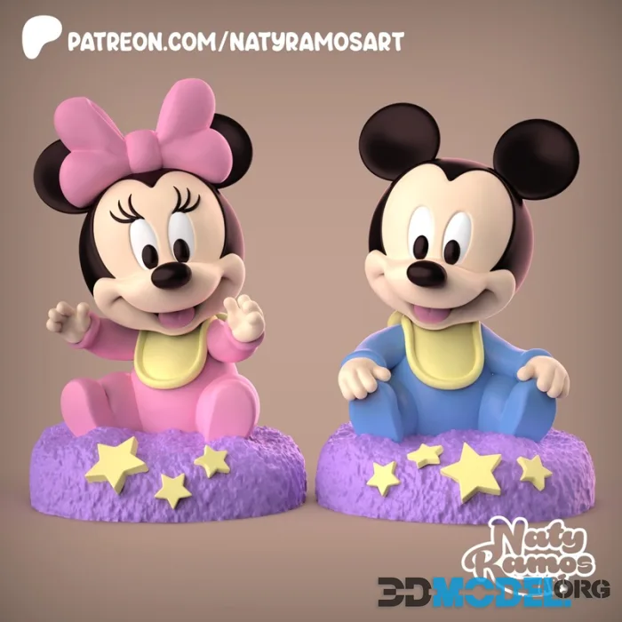 Naty Ramos - Mickey y Minnie bb – Printable