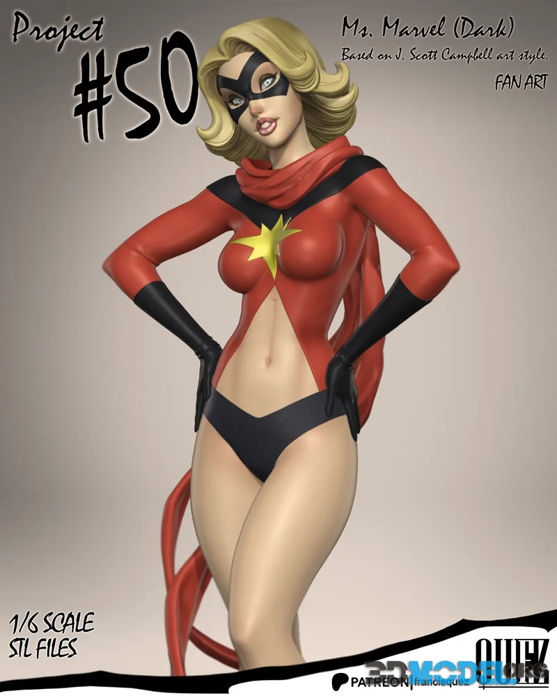 Francis Quez - Project 50 - Ms. Marvel – Printable