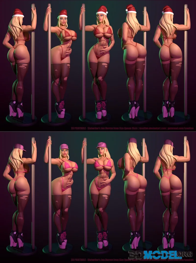 Texelion - Stripper Jen (3 variants) – Printable