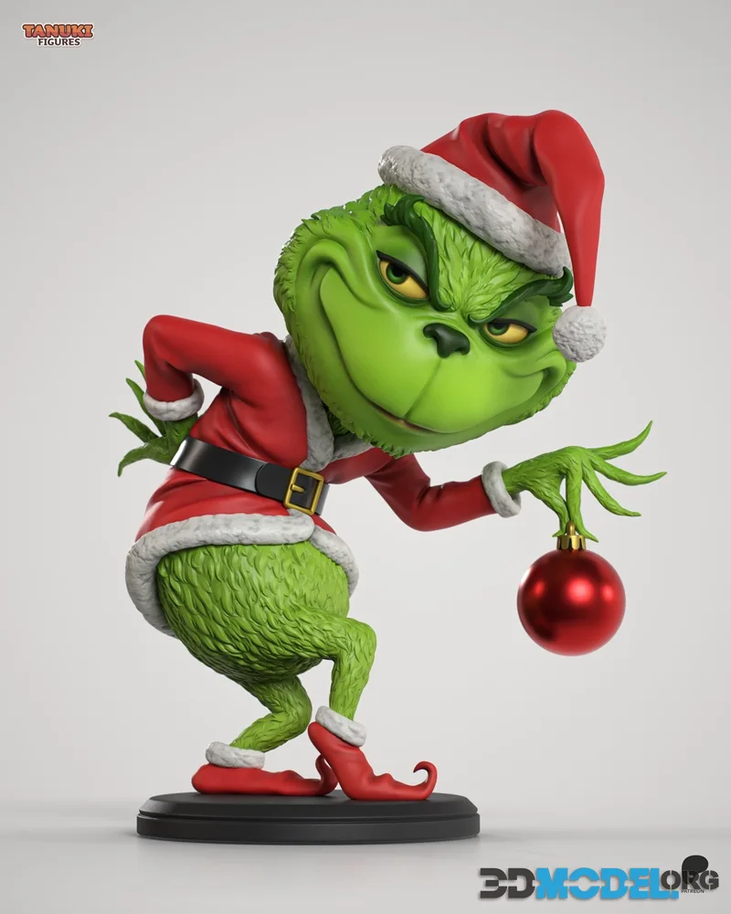 Tanuki Figures - Grinch Chibi – Printable