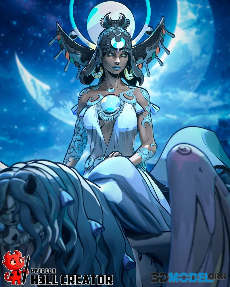 h3LL creator - Selene - Hades – Printable
