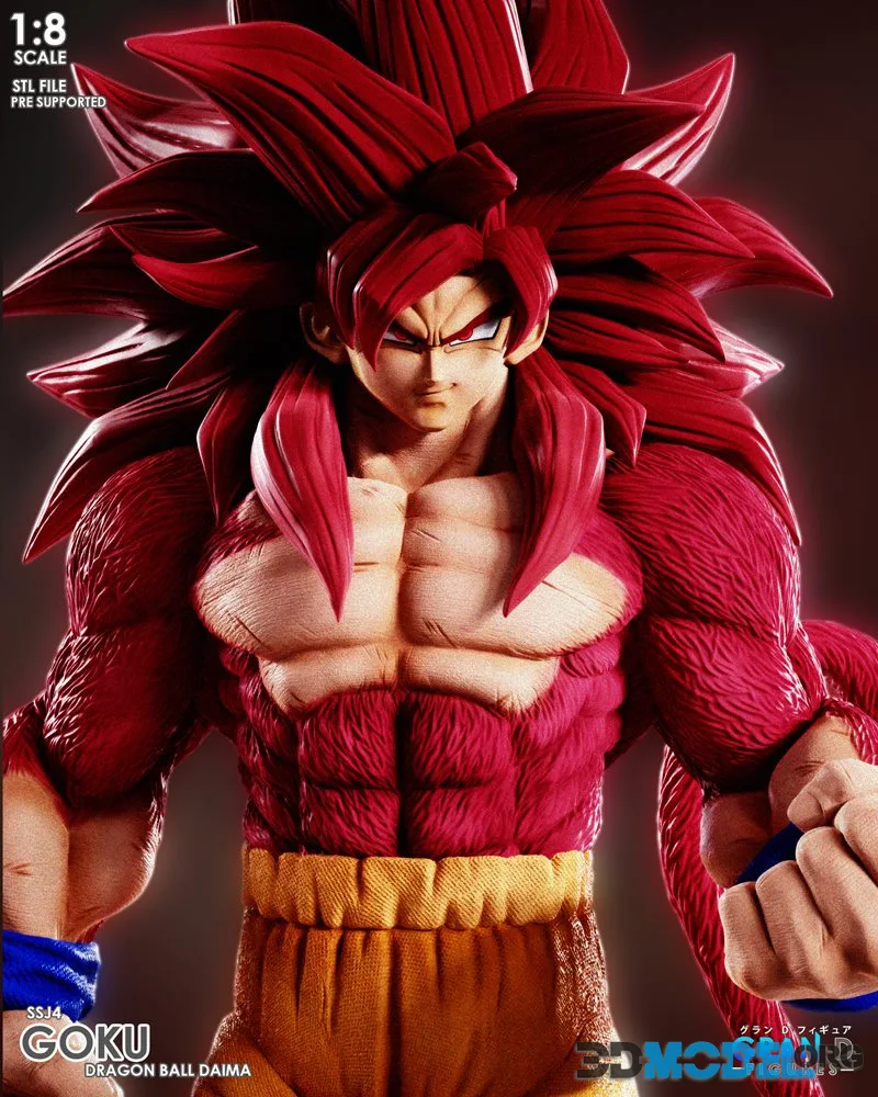 Gran D. Figures - Goku Super Saiyajin 4 Daima – Printable