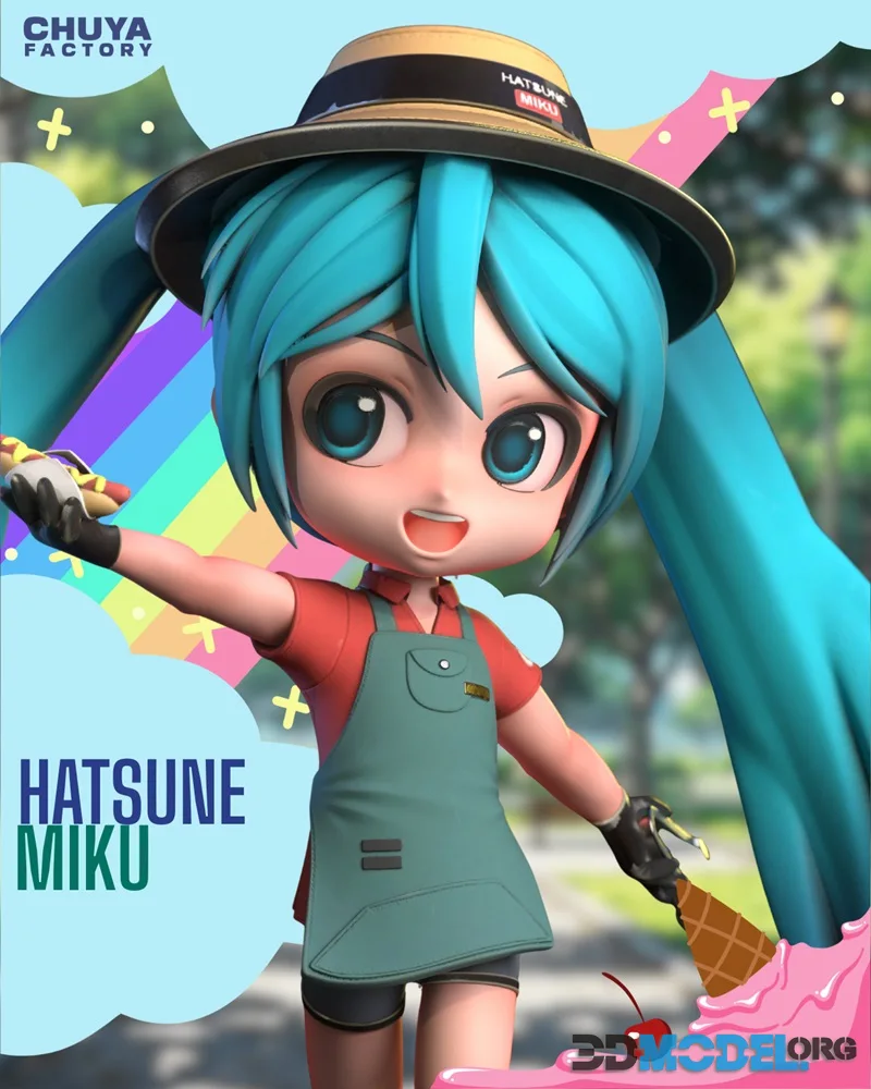 Chuya Factory - Hatsune Miku Chibi – Printable