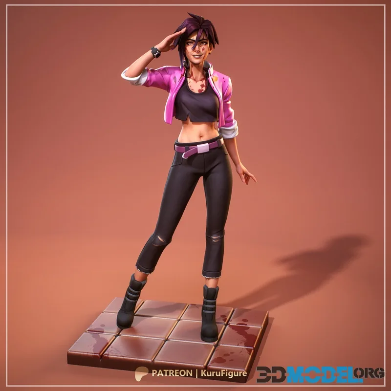 Kuru Figure - Dispatch - Invisigal – Printable