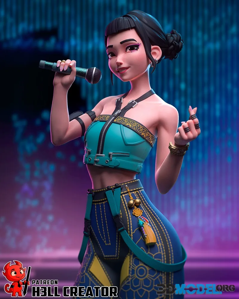 h3LL creator - Zoey - Kpop Demon Hunter – Printable