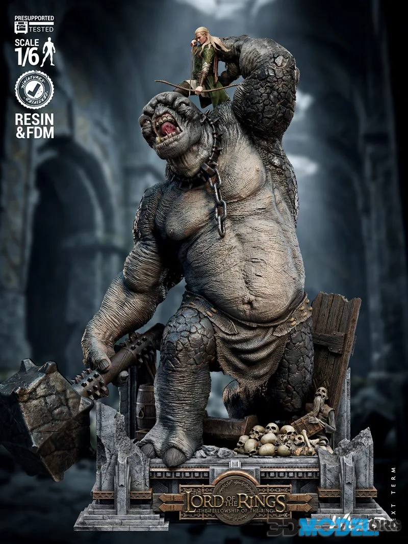 WICKED - Legolas Vs Troll Diorama – Printable