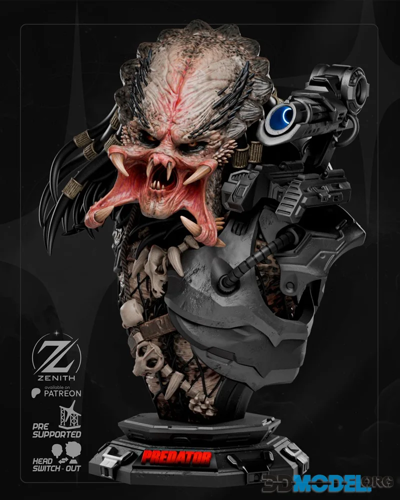 Zenith Studios - Predator Bust – Printable