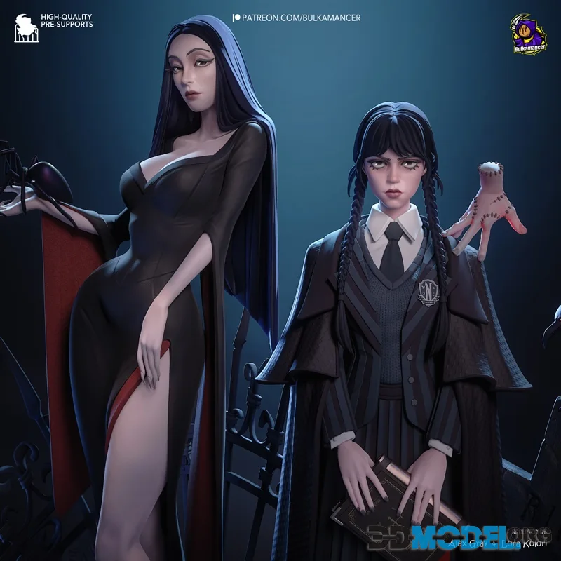 Bulkamancer Sculpts - Gothic Duo – Printable