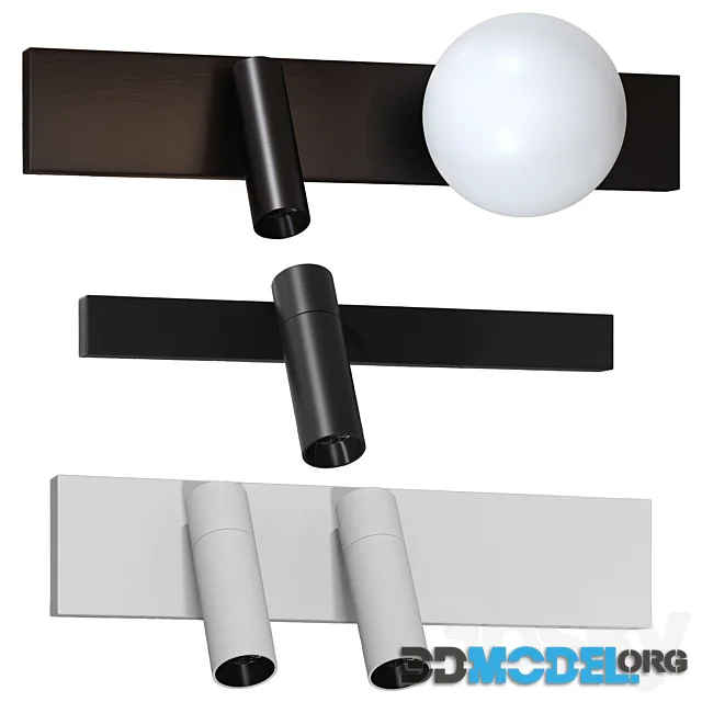 3 Wall Lamps Locus Night