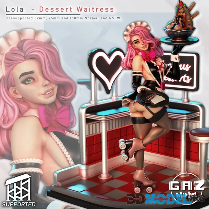 Gaz Minis - Lola Dessert Waitress – Printable