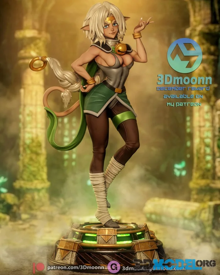 3Dmoonn - Aisha Clan-Clan - Outlaw Star – Printable
