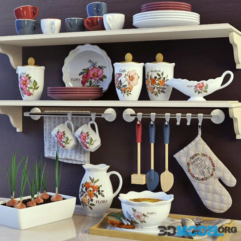 A set of kitchen Flora