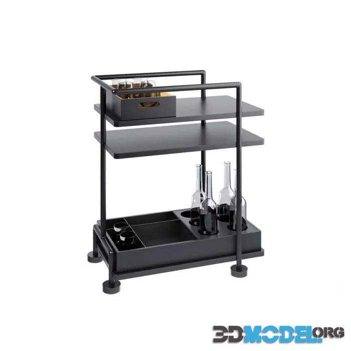 Aero T Food Trolley by Living Divani
