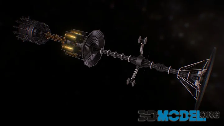 Antimatter Starship   Revenant 1 (PBR)