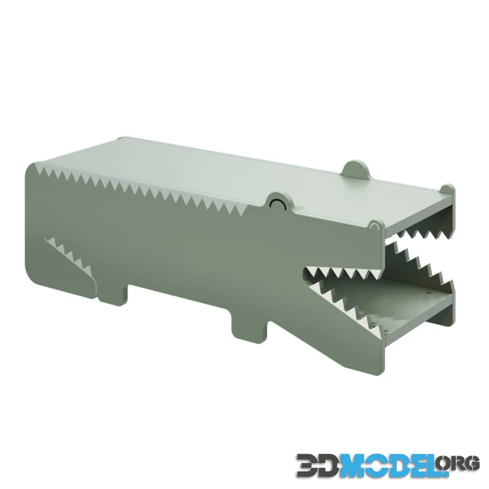 Arnie MDF Green Bench by Bloomingville