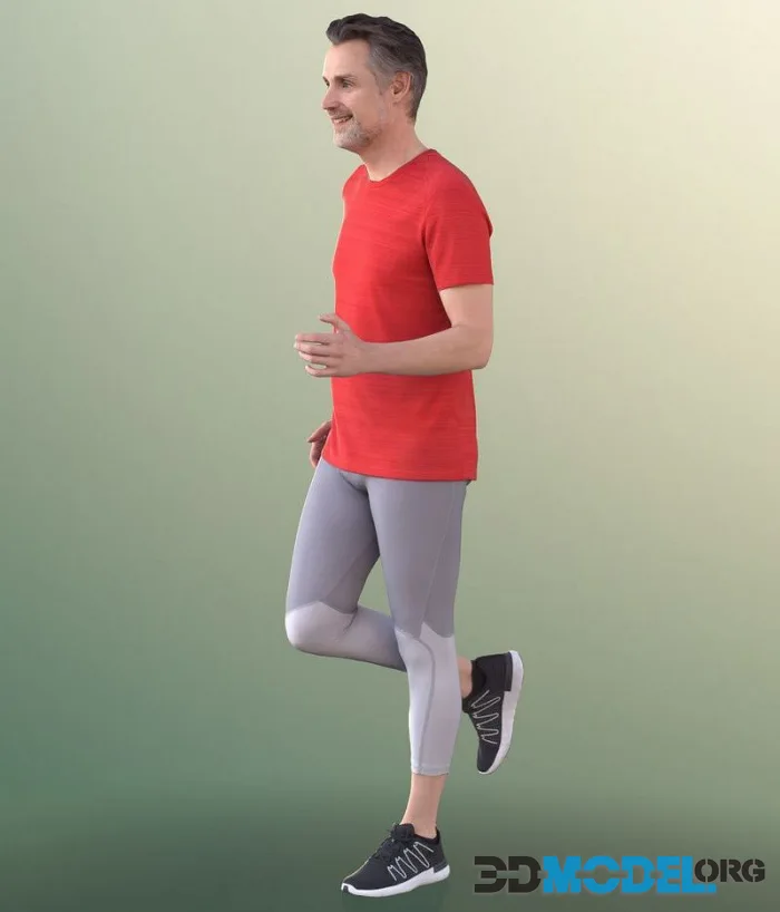 Best Ager Man Running (PBR)