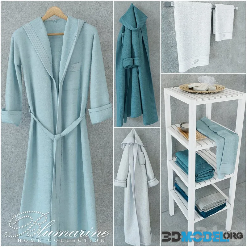 Blumarine Home collection of towels and bathrobes