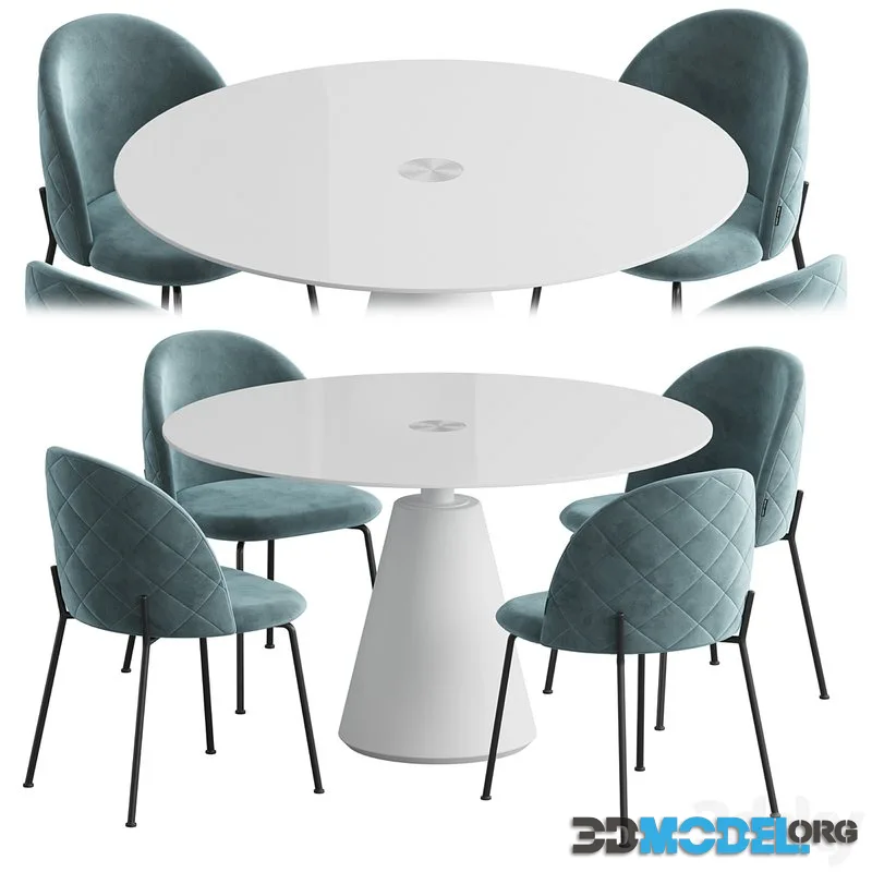 Boconcept Madrid table Dijon chair